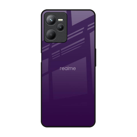 Dark Purple Realme C35 Glass Back Cover Online