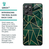 Abstract Green Glass Case For Realme C35