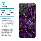 Geometric Purple Glass Case For Realme C35