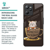 Tea With Kitty Glass Case For Realme C35