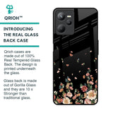 Floating Floral Print Glass Case for Realme C35