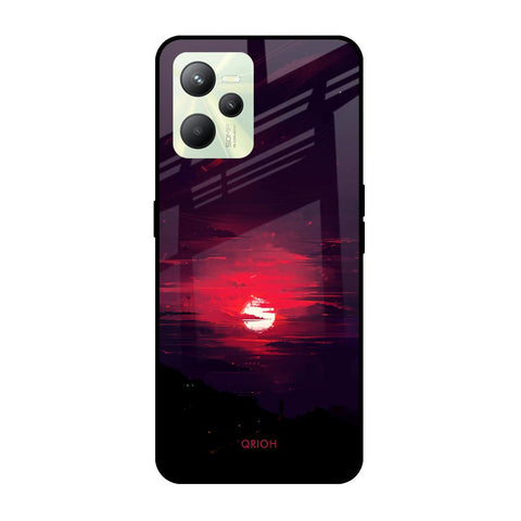 Morning Red Sky Realme C35 Glass Cases & Covers Online