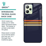 Tricolor Stripes Glass Case For Realme C35