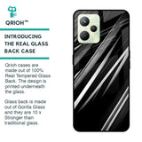 Black & Grey Gradient Glass Case For Realme C35