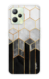 Hexagonal Pattern Realme C35 Back Cover