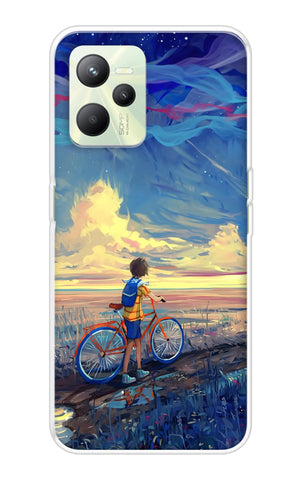 Riding Bicycle to Dreamland Realme C35 Back Cover