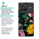 Flowers & Butterfly Glass Case for Vivo X80 5G