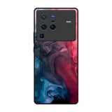 Blue & Red Smoke Vivo X80 Pro 5G Glass Back Cover Online