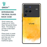 Rustic Orange Glass Case for Vivo X80 Pro 5G