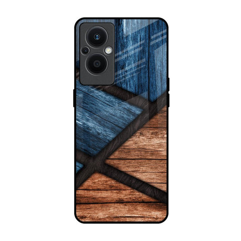 Wooden Tiles OPPO F21 Pro 5G Glass Back Cover Online