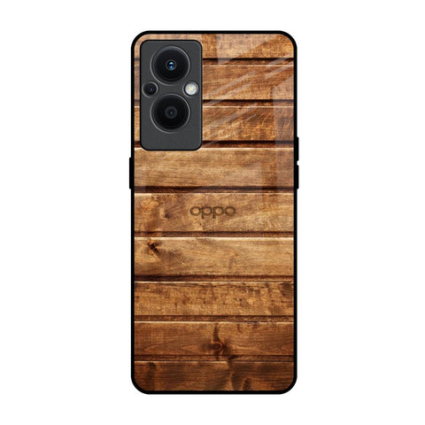 Wooden Planks OPPO F21 Pro 5G Glass Back Cover Online