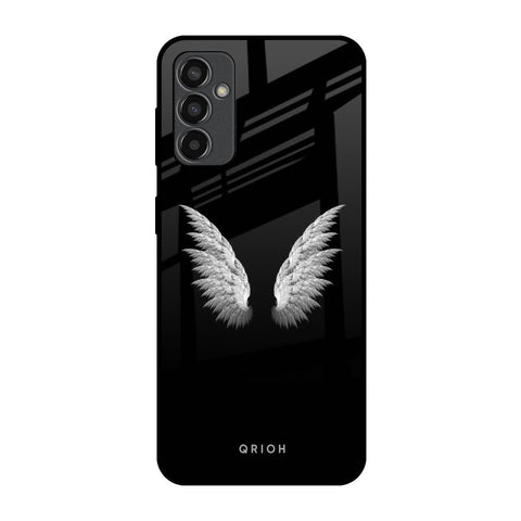 White Angel Wings Samsung Galaxy F13 Glass Back Cover Online