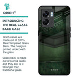 Green Leather Glass Case for Oppo K10 5G