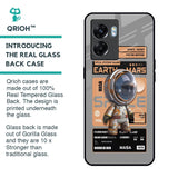 Space Ticket Glass Case for Oppo K10 5G
