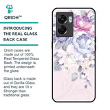 Elegant Floral Glass Case for Oppo K10 5G