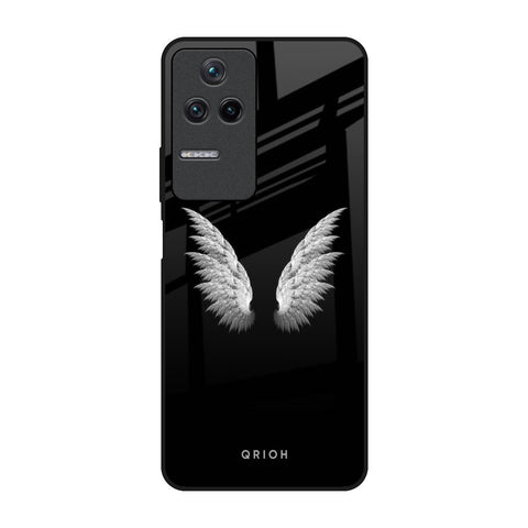 White Angel Wings Poco F4 5G Glass Back Cover Online