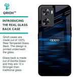 Blue Rough Abstract Glass Case for Oppo A57 4G