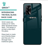 Hunter Green Glass Case For Oppo F19s