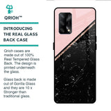 Marble Texture Pink Glass Case For Oppo F19s