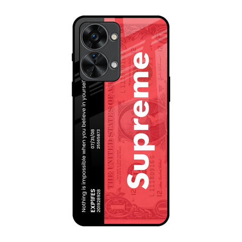 Supreme Ticket OnePlus Nord 2T 5G Glass Back Cover Online