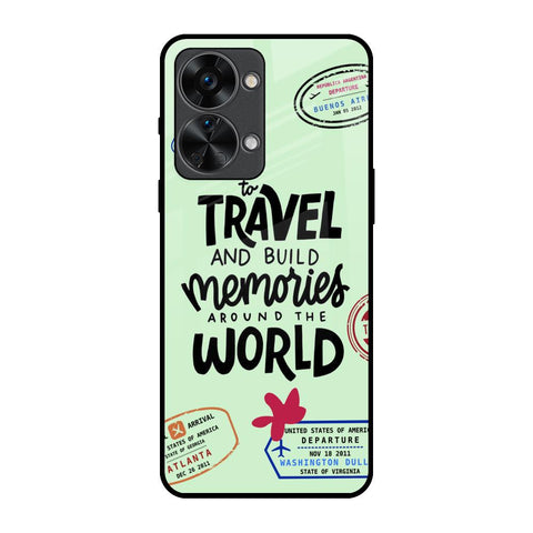 Travel Stamps OnePlus Nord 2T 5G Glass Back Cover Online