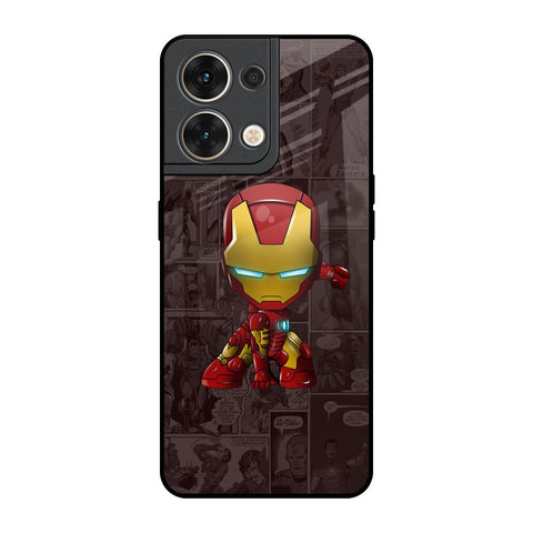 Angry Baby Super Hero Oppo Reno8 5G Glass Back Cover Online