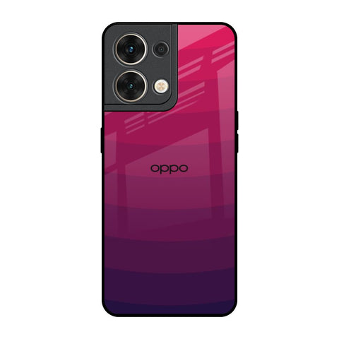 Wavy Pink Pattern Oppo Reno8 5G Glass Back Cover Online