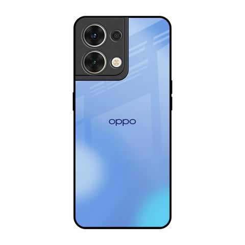 Vibrant Blue Texture Oppo Reno8 5G Glass Back Cover Online