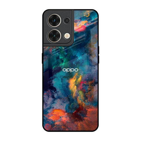 Colored Storm Oppo Reno8 5G Glass Back Cover Online