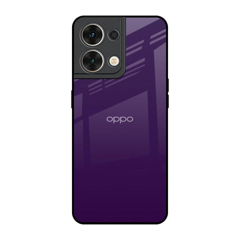 Dark Purple Oppo Reno8 5G Glass Back Cover Online