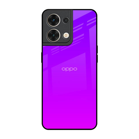 Purple Pink Oppo Reno8 5G Glass Back Cover Online
