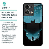 Cyan Bat Glass Case for Oppo Reno8 5G