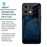 Dark Blue Grunge Glass Case for Oppo Reno8 5G