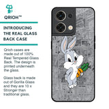 Cute Baby Bunny Glass Case for Oppo Reno8 5G