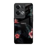 Tropical Art Flower Oppo Reno8 Pro 5G Glass Back Cover Online