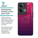 Wavy Pink Pattern Glass Case for Oppo Reno8 Pro 5G