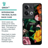 Flowers & Butterfly Glass Case for Oppo Reno8 Pro 5G