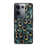 Peacock Feathers Oppo Reno8 Pro 5G Glass Cases & Covers Online