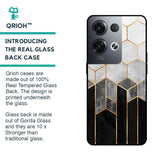 Tricolor Pattern Glass Case for Oppo Reno8 Pro 5G