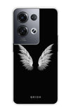 White Angel Wings Oppo Reno8 Pro 5G Back Cover