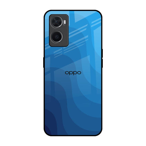 Blue Wave Abstract Oppo A36 Glass Back Cover Online