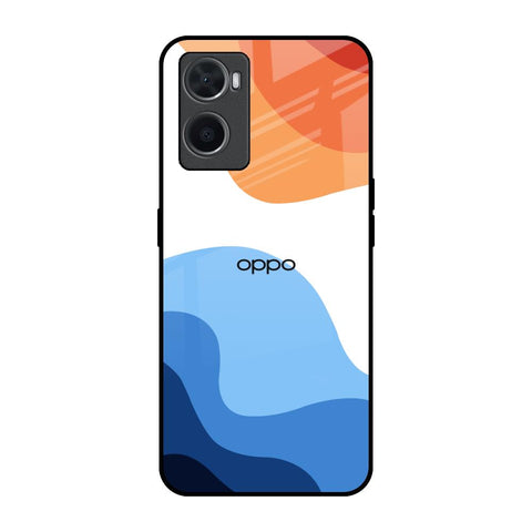 Wavy Color Pattern Oppo A36 Glass Back Cover Online