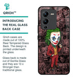 Joker Cartoon Glass Case for Vivo V25 Pro