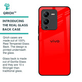 Blood Red Glass Case for Vivo V25 Pro