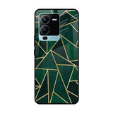 Abstract Green Vivo V25 Pro Glass Cases & Covers Online