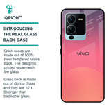 Sunset Orange Glass Case for Vivo V25 Pro