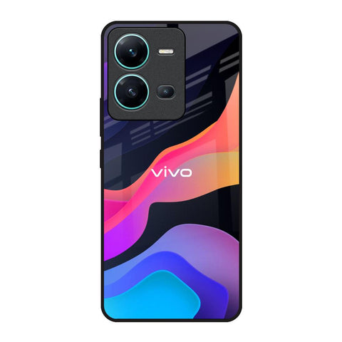 Colorful Fluid Vivo V25 Glass Back Cover Online