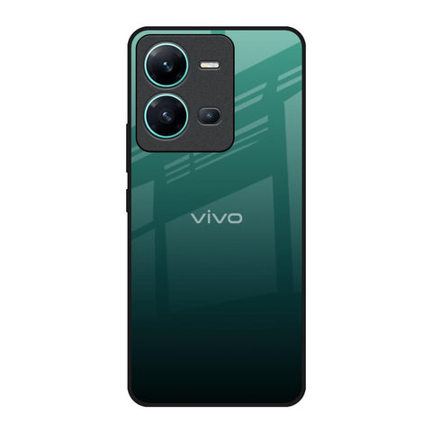 Palm Green Vivo V25 Glass Back Cover Online