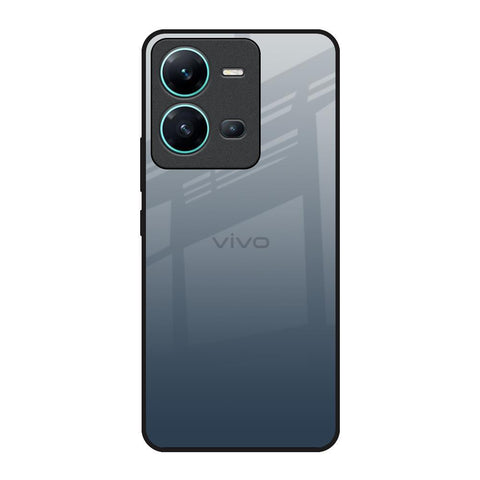 Smokey Grey Color Vivo V25 Glass Back Cover Online