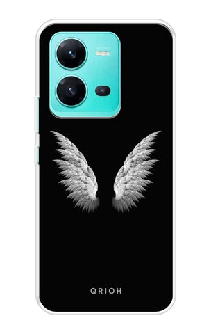 White Angel Wings Vivo V25 Back Cover